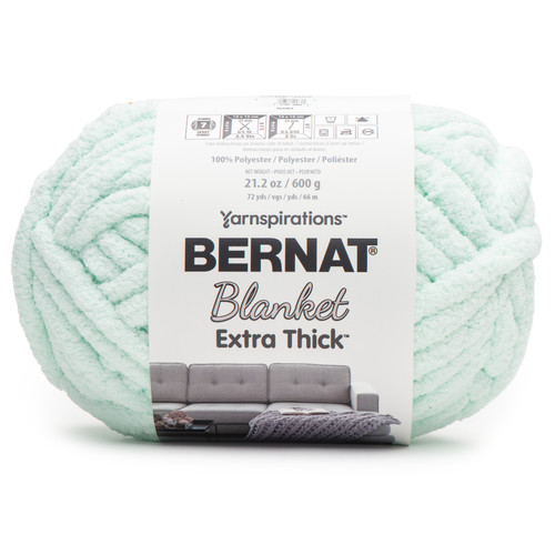 Bernat Blanket Extra Thick 600g-Ice 161062B-62002 - 057355499645