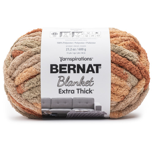 Bernat Blanket Extra Thick 600g-Clay Carmel - 161062B-62022 - 057355509818