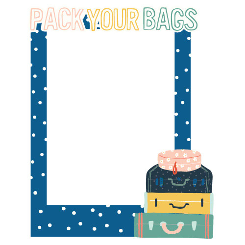 Pack Your Bags Chipboard Frames-6/Pkg - PYB22123 Pack Your Bags Chipboard Frames-6/Pkg - PYB22123