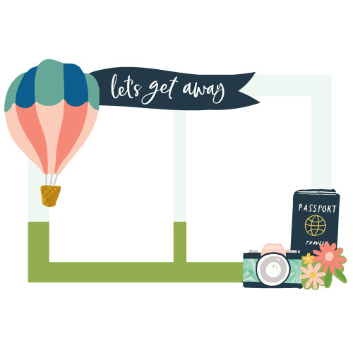 Pack Your Bags Chipboard Frames-6/Pkg - PYB22123 Pack Your Bags Chipboard Frames-6/Pkg - PYB22123