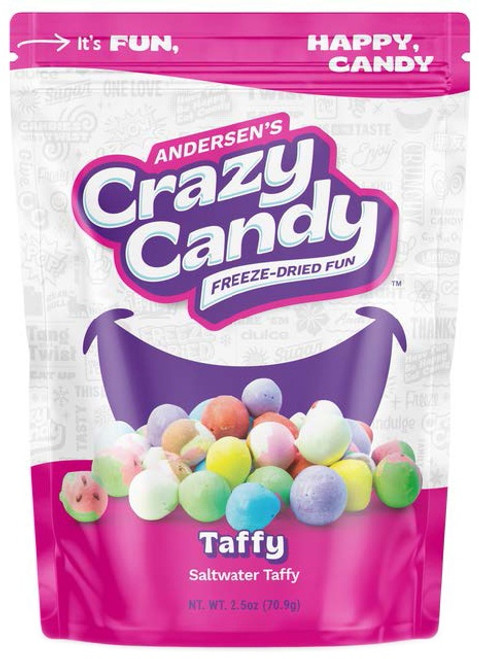 Andersen's Crazy Candy Freeze-Dried Fun-Taffy 2.4oz - CRZCANDY-TAF12 - 726667305585