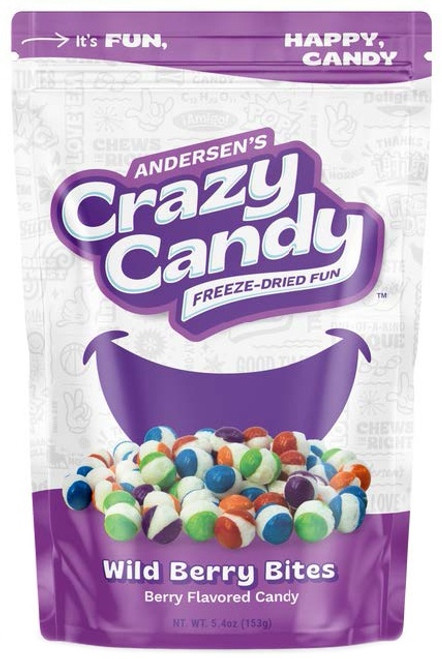 Andersen's Crazy Candy Freeze-Dried Fun-Wild Berry Bites 5.1oz CRZCANDY-WBB12 - 726673056600