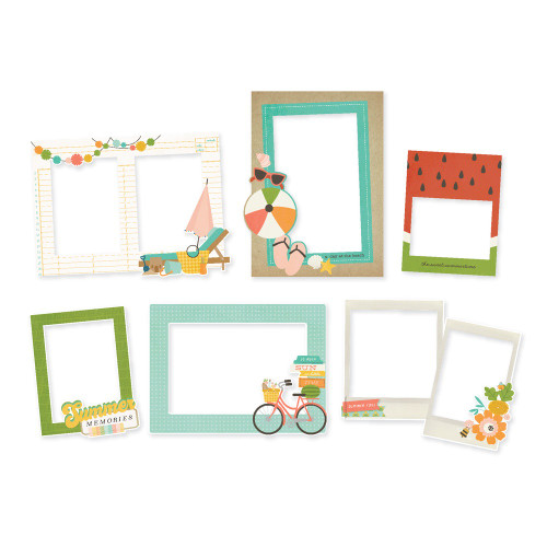 Summer Snapshots Chipboard Frames-6/Pkg SMS22025