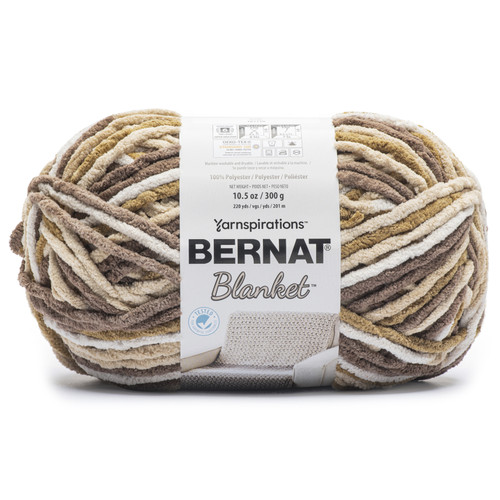 2 Pack Bernat Blanket Big Ball Yarn-Rattan 161110-11040 - 057355530515