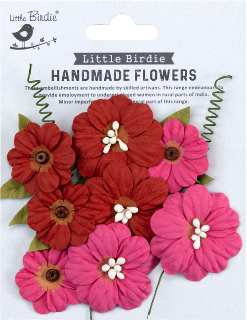 2 Pack - Little Birdie Fiorella Paper Flowers 12/Pkg-Candy Mix - FIORELLA-91305 - 8903236737585