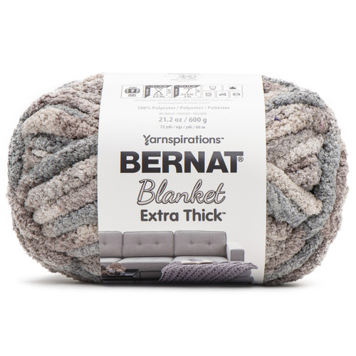 Bernat Blanket Extra Thick 600g-Dove Variegated 161062B-62003 - 057355499652