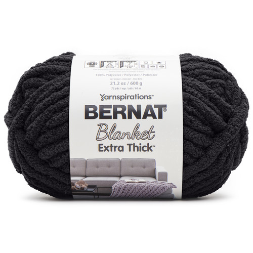 Bernat Blanket Extra Thick 600g-Coal - 161062B-62010 - 057355499720