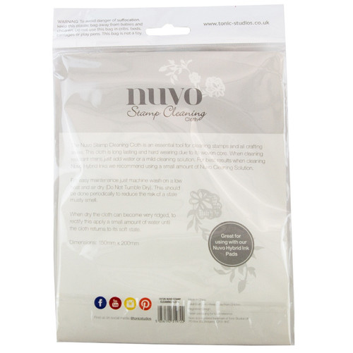 Nuvo Stamp Cleaning Cloth-5.9"X7.9" 1972N