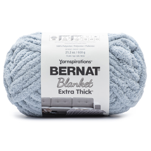 Bernat Blanket Extra Thick 600g-Fog Blue - 161062B-62021 - 057355502703