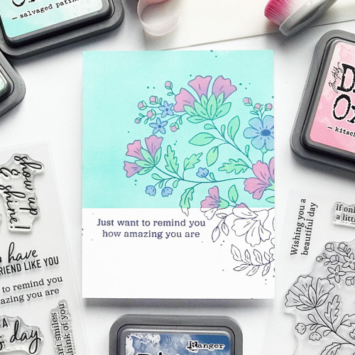Pinkfresh Studio Clear Stamp Set 4"X6"-Beautiful Day - PF226624
