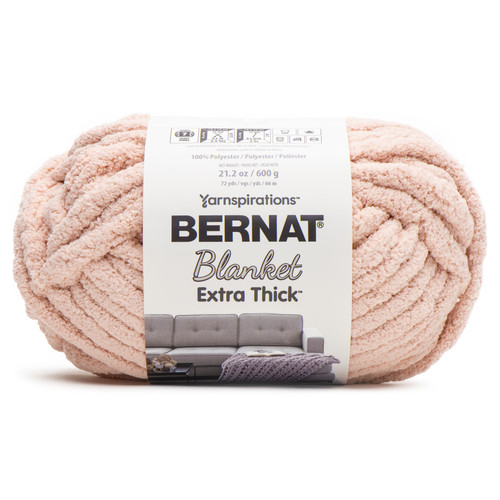 Bernat Blanket Extra Thick 600g-Pink Dusk - 161062B-62012 - 057355499744