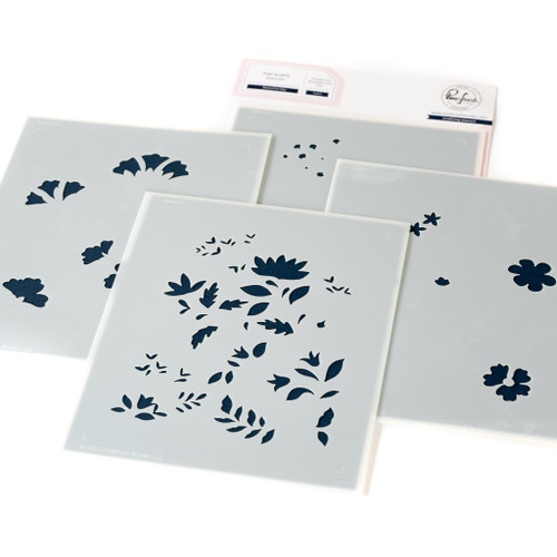 Pinkfresh Studio Stencils 4.25"X5.5"-Beautiful Day - PF226824 - 736952883544
