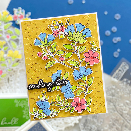 Pinkfresh Studio Stencils 4.25"X5.5"-Beautiful Day - PF226824