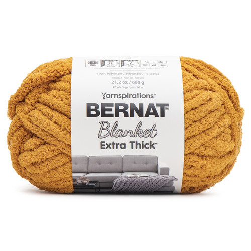 Bernat Blanket Extra Thick 600g-Gold 161062W-62013 - 057355499751
