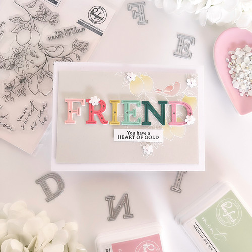 Pinkfresh Studio Clear Stamp Set 4"X6"-Heart Of Gold - PF227024