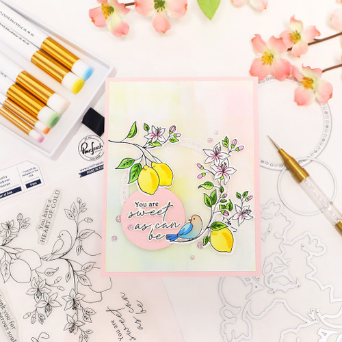 Pinkfresh Studio Stencils 4.25"X5.5"-Heart Of Gold - PF227224 Pinkfresh Studio Stencils 4.25"X5.5"-Heart Of Gold - PF227224