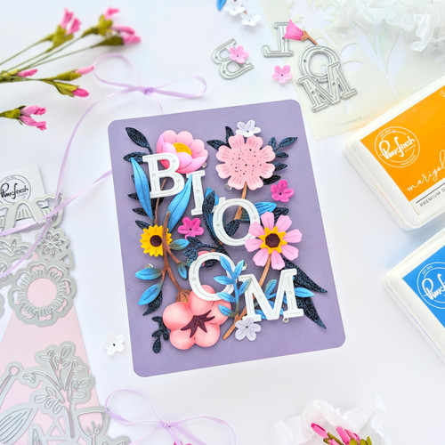 Pinkfresh Studio Stencils-Sweet Blossoms - PF228024