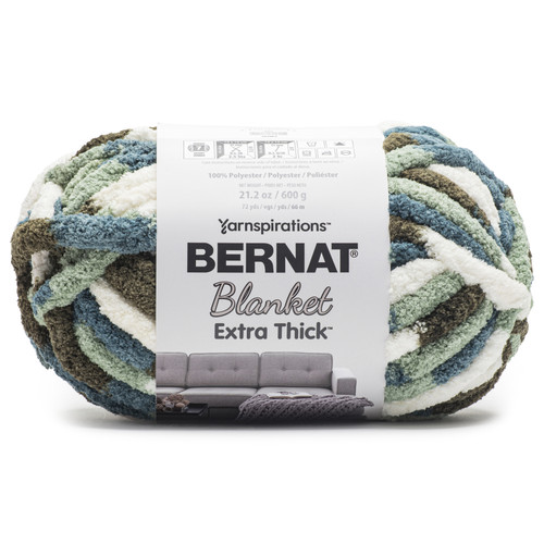 Bernat Blanket Extra Thick 600g-Forest Medley 161062W-62060 - 057355531352