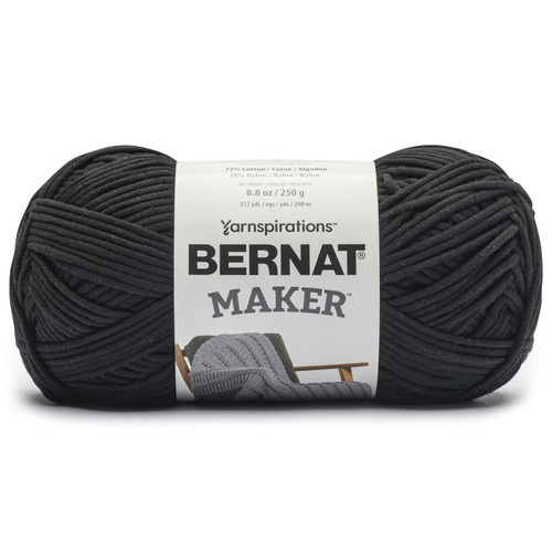 Bernat Maker Yarn-Black - 161306W-06004 - 057355547193