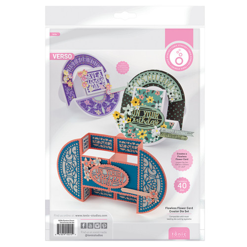 Tonic Studios Die Set-Flawless Flower Card Creator 5215E - 841079152159