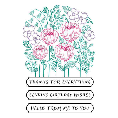 Spellbinders BetterPress Press Plates-Blooming Garden, Registration Collection BPR002