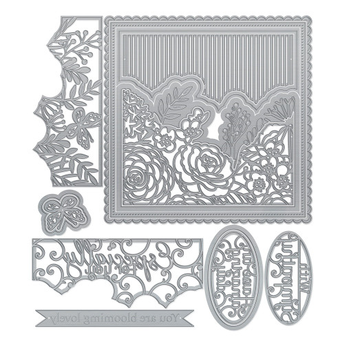 Tonic Studios Die Set-Blossoming Blooms 4588E