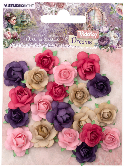 2 Pack Studio Light Paper Flowers 20/Pkg-Nr. 12, Victorian Dreams VDFLOW12 - 8713943149461