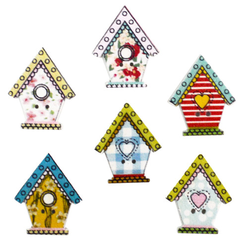6 Pack Dress It Up Embellishments-Home Sweet Home DIUBTN-11836