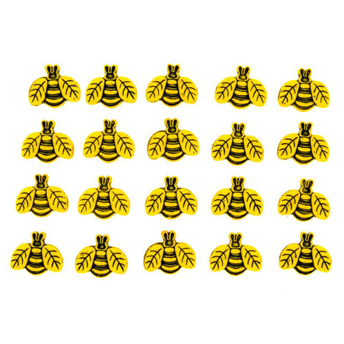 6 Pack - Dress It Up Embellishments-Tiny Bees - DIUBTN-1858