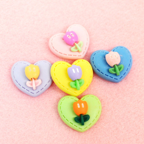 6 Pack - Dress It Up Embellishments-Spring Hearts - DIUBTN-11841 6 Pack - Dress It Up Embellishments-Spring Hearts - DIUBTN-11841