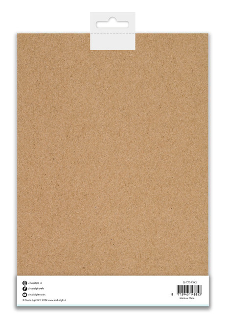 3 Pack - Studio Light Consumables Cardstock 8.25"X11.7" 10/Pkg-Nr. 42, Kraft - SLCOPS42