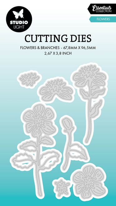 3 Pack - Studio Light Essentials Cutting Die-Nr. 794, Flowers - LESCD794 - 8713943149638