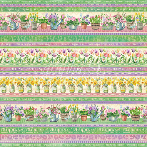 15 Pack Grow With Love Double-Sided Cardstock 12"X12"-Garden Club G45GL12-02808