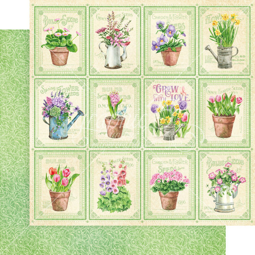 15 Pack Grow With Love Double-Sided Cardstock 12"X12"-Flower Child G45GL12-02809 - 810070165468