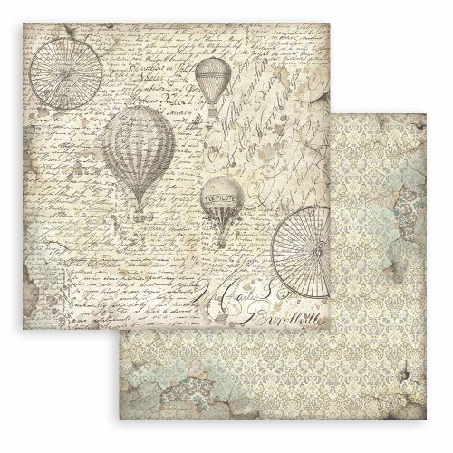 3 Pack - Stamperia Backgrounds Double-Sided Paper Pad 8"X8" 10/Pkg-Voyages Fantastiques, 10 Designs, 1 Each - SBBS97