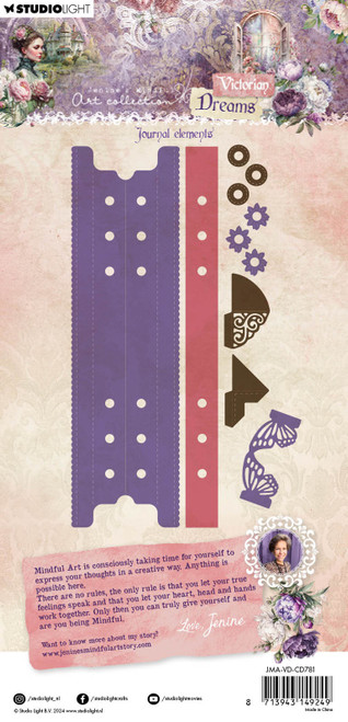 Studio Light Jenine's Mindful Art Cutting Die-Nr. 781, Journal Elements - AVDCD781