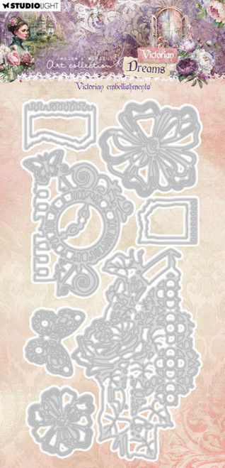 Studio Light Jenine's Mindful Art Cutting Die-Nr. 782, Victorian Embellishments - AVDCD782 - 8713943149256