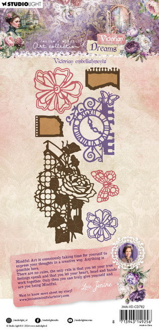 Studio Light Jenine's Mindful Art Cutting Die-Nr. 782, Victorian Embellishments - AVDCD782 Studio Light Jenine's Mindful Art Cutting Die-Nr. 782, Victorian Embellishments - AVDCD782
