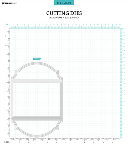 Studio Light Essentials Cutting Die-Nr. 786, Shutter Card Shape - LESCD786