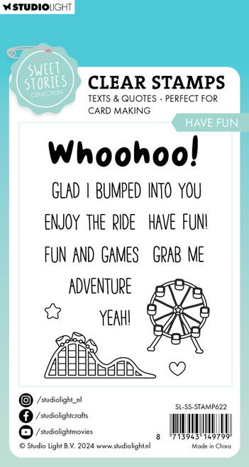 Studio Light Sweet Stories Clear Stamps-Nr. 622, Have Fun STAMP622
