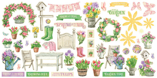 Graphic 45 Ephemera Die-Cut Assortment-Grow With Love G4502819