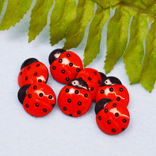 Dress It Up Embellishments-Ladybugs DIUBTN-1134