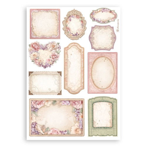 Stamperia A5 Washi Pad 8/Pkg-Romance Forever - SBW02