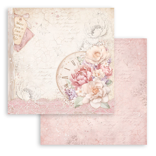 Stamperia Double-Sided Paper Pad 8"X8" 10/Pkg-Romance Forever, 10 Designs/1 Each - SBBS96