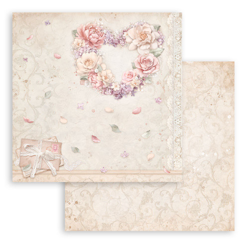 Stamperia Double-Sided Paper Pad 8"X8" 10/Pkg-Romance Forever, 10 Designs/1 Each - SBBS96