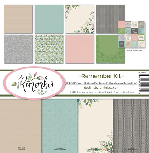 Reminisce Collection Kit 12"X12"-Remember RMB200 - 840310204190
