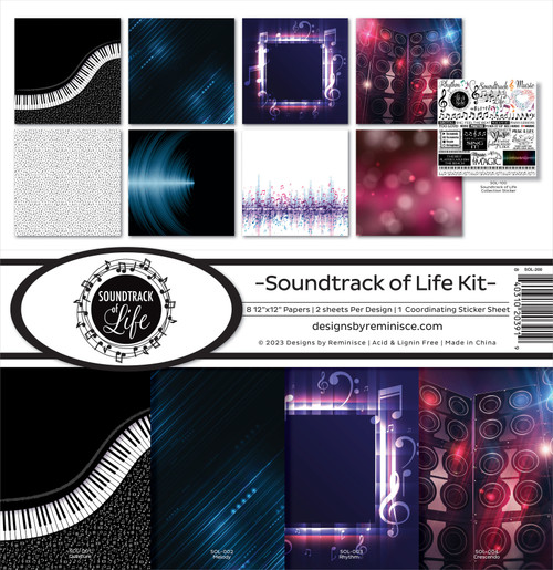 Reminisce Collection Kit 12"X12"-Soundtrack Of Life SOL200 - 840310203919