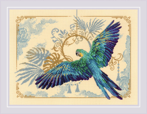 RIOLIS Counted Cross Stitch Kit 15.75"X11.75"-Tropical Beauty (14 Count) - R2182 - 4779046187834