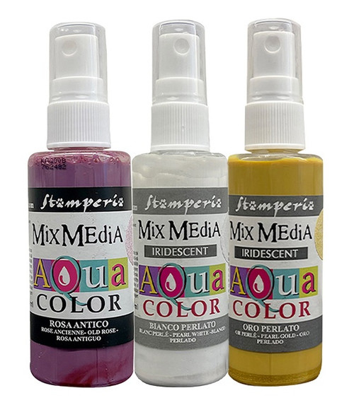 Stamperia Aquacolor 3/Pkg-Romance Forever - KAQXRM - 5993110032298