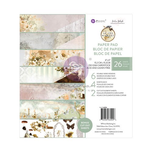 Prima Marketing Double-Sided Paper Pad 6"X6" 26/Pkg-In The Moment P664046 - 655350664046